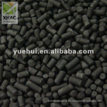 Carbón activado cilíndrico a base de carbón con bajo contenido de cenizas de 4 mm para purificación de aire